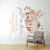 Rückschlag in der Liebe, Pumpkin Fall Brautparty Wandteppich (Beispiel (Horizontal))