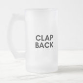 Rückschlag Mattglas Bierglas (Links)