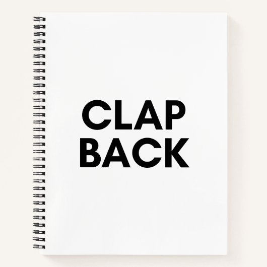 Rückschlag Notizblock (Vorderseite)