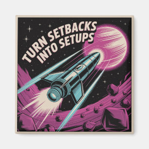 Rückschläge in Aufbauten verwandeln Magnet