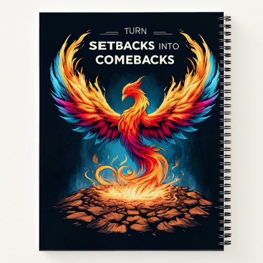Rückschläge in Comebacks Notizblock (Rückseite)