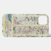 Rückseite-American Airlines-Systemskarte Case-Mate iPhone Hülle (Rückseite (Horizontal))