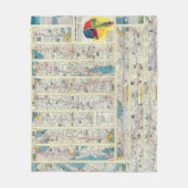 Rückseite-American Airlines-Systemskarte Fleecedecke (Vorderseite)