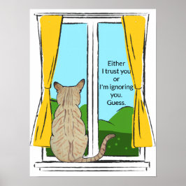 Rückseite der Katze mögliche Bedeutungen Poster