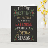 Rückseite der Weihnachtskarte Karte (Gelbe Blume)