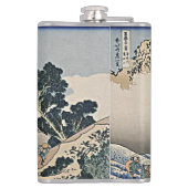 Rückseite des Fuji-Berges vom Minobu-Fluss Hokusai Flachmann (Rückseite)