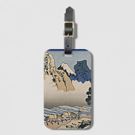 Rückseite des Fuji-Berges vom Minobu-Fluss Hokusai Gepäckanhänger