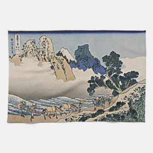 Rückseite des Fuji-Berges vom Minobu-Fluss Hokusai Geschirrtuch