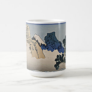 Rückseite des Fuji-Berges vom Minobu-Fluss Hokusai Kaffeetasse