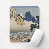 Rückseite des Fuji-Berges vom Minobu-Fluss Hokusai Mousepad (Mit Mouse)