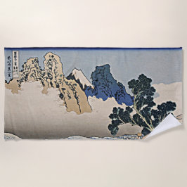 Rückseite des Fuji-Berges vom Minobu-Fluss Hokusai Strandtuch