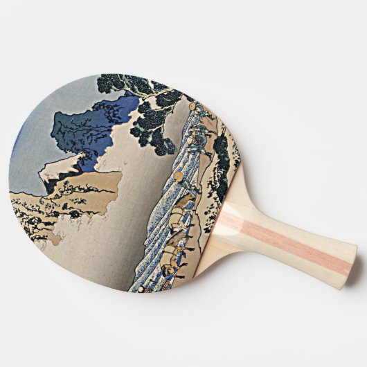 Rückseite des Fuji-Berges vom Minobu-Fluss Hokusai Tischtennis Schläger (Seitenansicht)