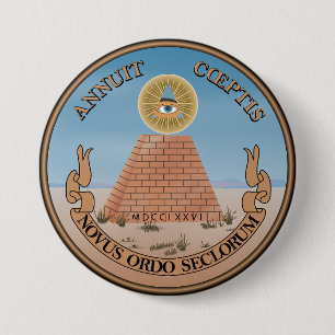 Rückseite des Großen Siegels Button