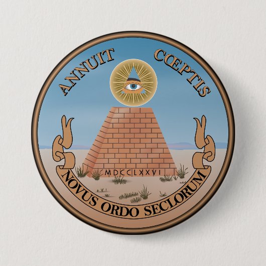 Rückseite des Großen Siegels Button (Vorderseite)