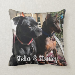 Rückseite des Haustier-Namen-Kissen-Sprichworts an Kissen