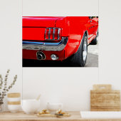 Rückseite des Muskelwagens Poster (Küche)