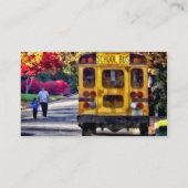 Rückseite des Schulbusses Visitenkarte (Rückseite)