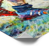 Rückseite des Scrum - Rugby-Malerei Poster (Ecke)