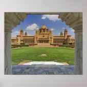 Rückseite des Umaid Bhawan Palace Hotel, Jodjpur, Poster (Vorne)