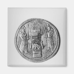 Rückseite einer Münze von Shapur II Magnet
