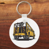 Rückseite eines Schulbusses Schlüsselanhänger (Vorderseite)