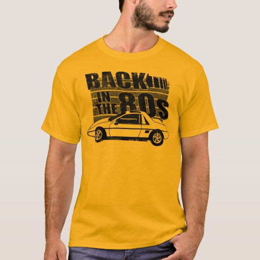 Rückseite Pontiacs Fiero im 80er Grafik-T - Shirt (Vorderseite)