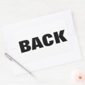 RÜCKSEITE RECHTECKIGER AUFKLEBER (Umschlag)