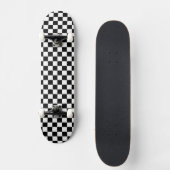 Rückseite Schwarz/Weiß-Kontrast-Prüfplatine-Muster Skateboard (Vorderseite)