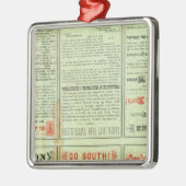 Rückseite-Staat von Texas Ornament Aus Metall (Links)