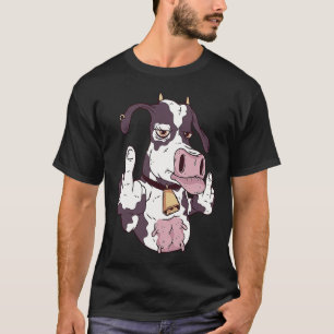 Rückseiten-Druck Kuh Farm Hof Bauern Kühe Landwirt T-Shirt