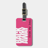 Rückseiten-wegGepäckanhänger Gepäckanhänger (Vorderseite vertikal)