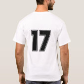 Rückseitendruck der Nr. 17 T-Shirt (Rückseite)