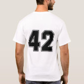 Rückseitendruck der Nr. 42 T-Shirt (Rückseite)
