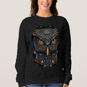 Rückseitendruck Die dunkle Eule der Nacht Sweatshirt