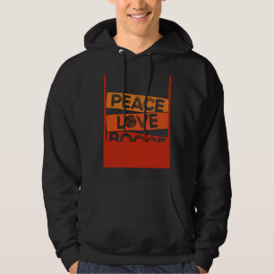 Rückseitendruck Frieden Liebe Bocce Bocce Ball Hoodie