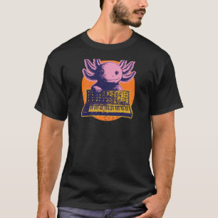 Rückseitendruck, Synthie-Pop New-Wave-Musik Axolot T-Shirt