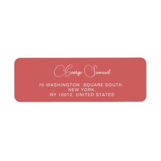 Rücksendeadresse (Vorne)