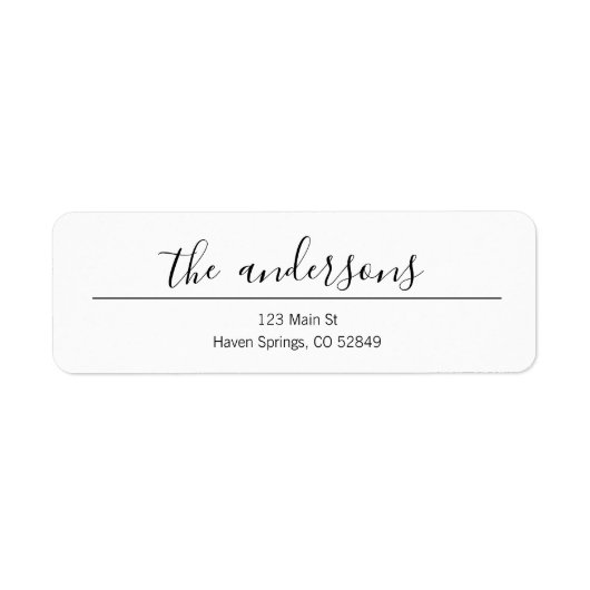 Rücksendeadresse (Vorne)