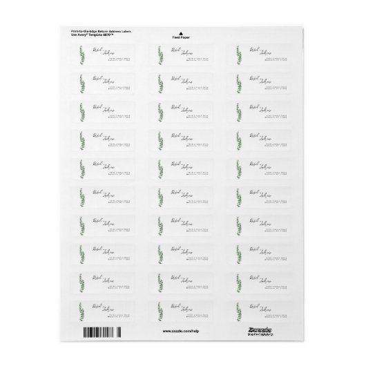 Rücksendeadresse (Vorne)