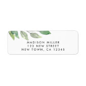 Rücksendeadresse (Vorne)