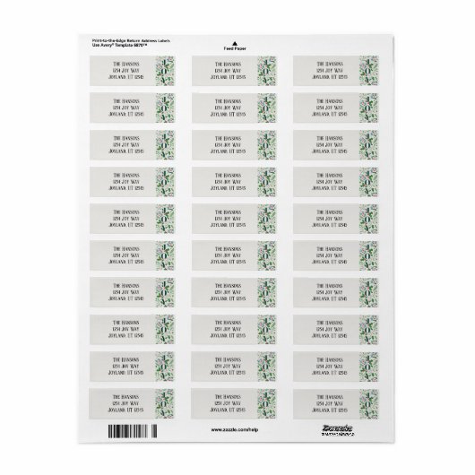 Rücksendeadresse (Vorne)