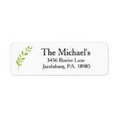 Rücksendeadresse (Vorne)