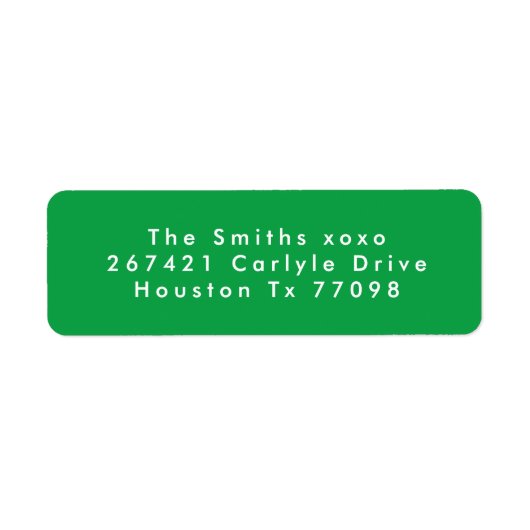 Rücksendeadresse (Vorne)