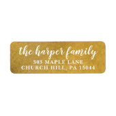 Rücksendeadresse (Vorne)