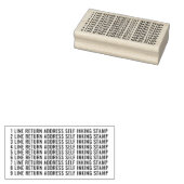 Rücksendeadresse 9 Zeilen Gummistempel (Stempel)