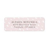 Rücksendeadresse Abstrakter Punkte erröten (Vorne)