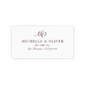 Rücksendeadresse Adressaufkleber (Vorne)