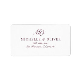 Rücksendeadresse Adressaufkleber