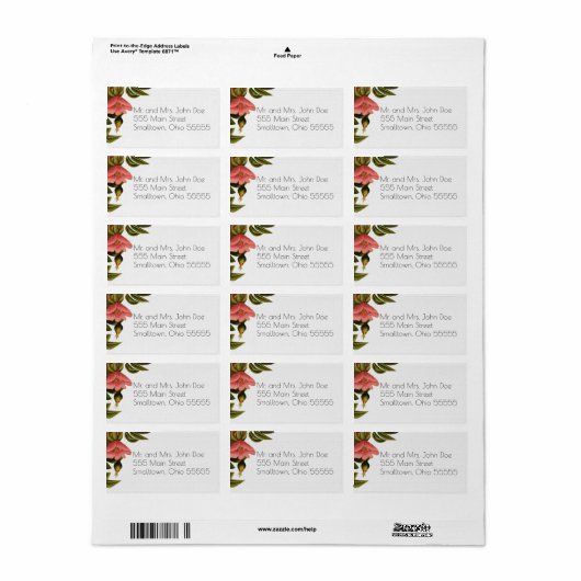 Rücksendeadresse Adressaufkleber (Vorne)