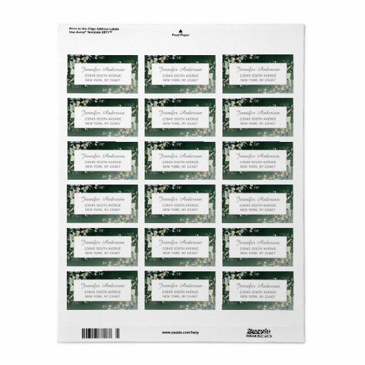 Rücksendeadresse Adressaufkleber (Vorne)